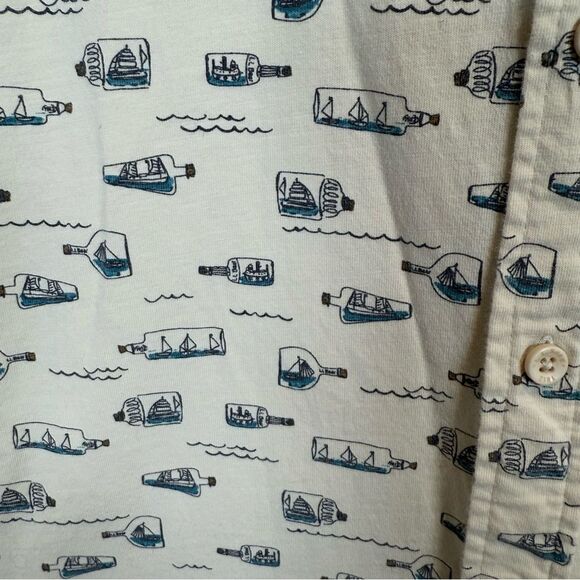 L.L. Bean Organic Cotton Sailboat Shirt Size Large - Picture 6 of 13
